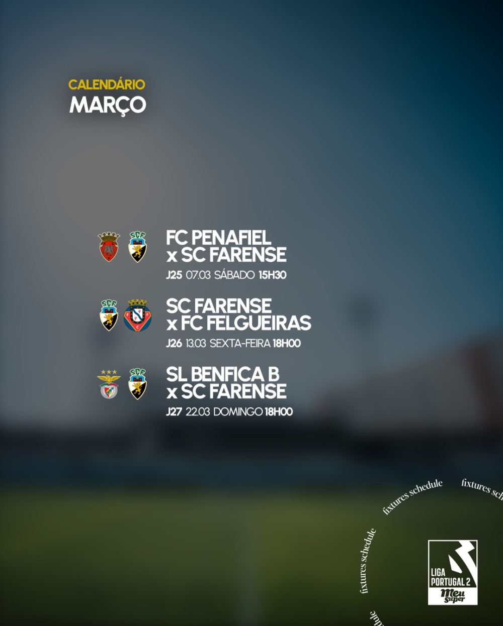 Calendário Março