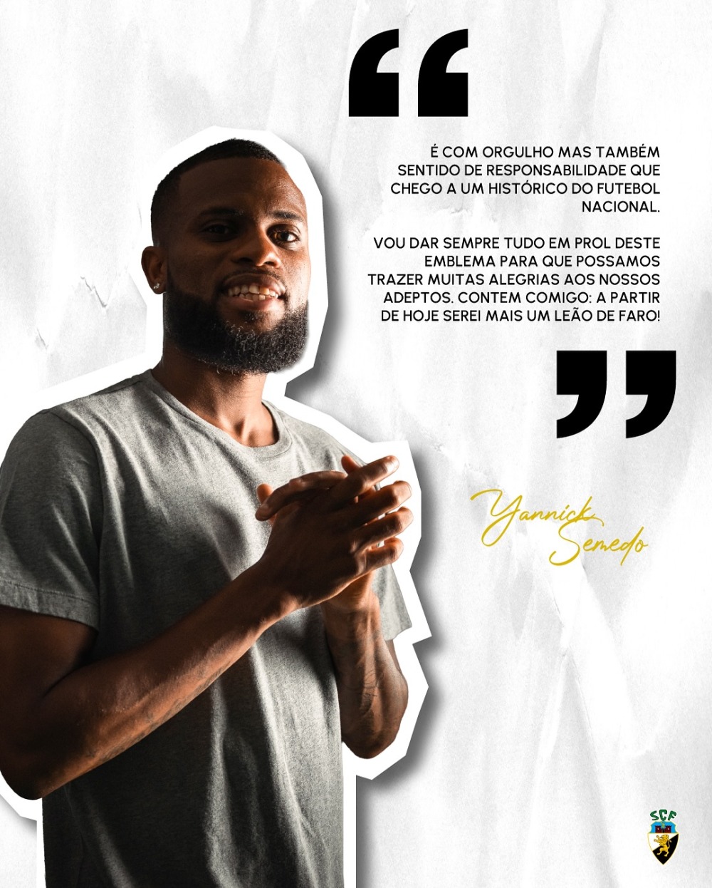 Yannick Semedo é Farense!