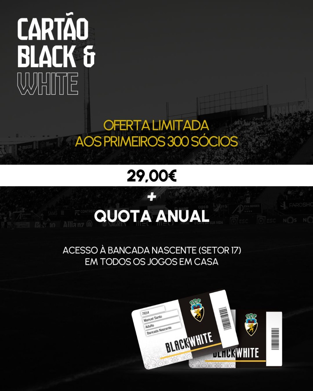 Cartão Black&White 2025/26