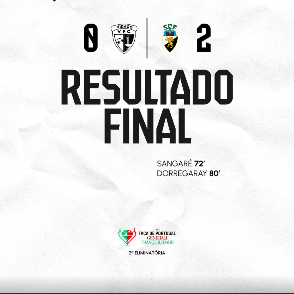 RESULTADO FINAL - 2ª ELIM. TAÇA DE PORTUGAL