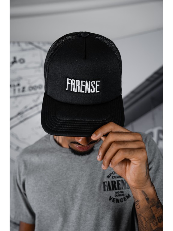 Boné "FARENSE" Trucker (Preto)
