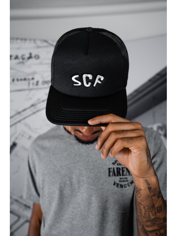 Boné "SCF" Trucker (Preto)